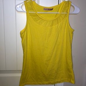 Bright yellow tank top! Perfect for spring!